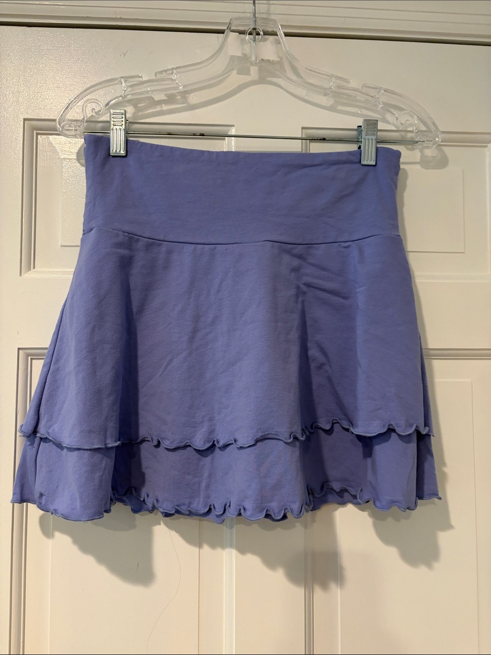 wild fable Lavender Drawstring Ruffle Mini Skirt - Picture 4 of 7
